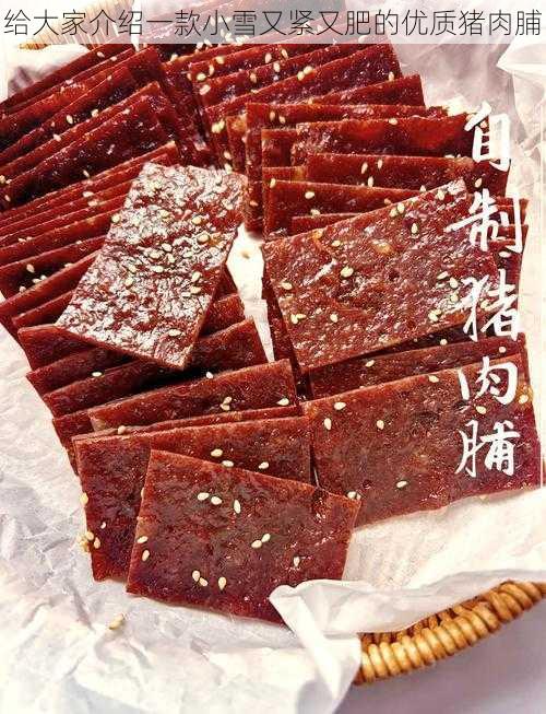 给大家介绍一款小雪又紧又肥的优质猪肉脯